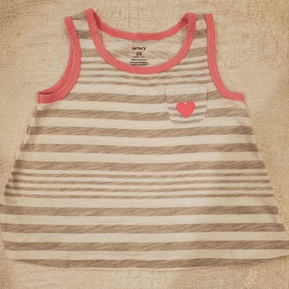 4for$20!! Carter's tank top size 24m